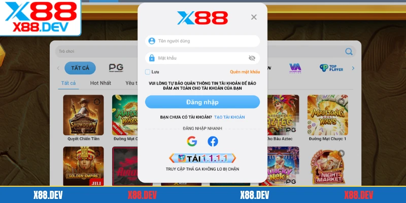 Các điều kiện để đăng ký X88 thành công